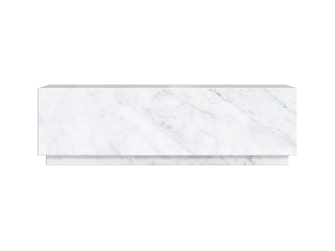 Tavolino rettangolare in marmo bianco - Izaé