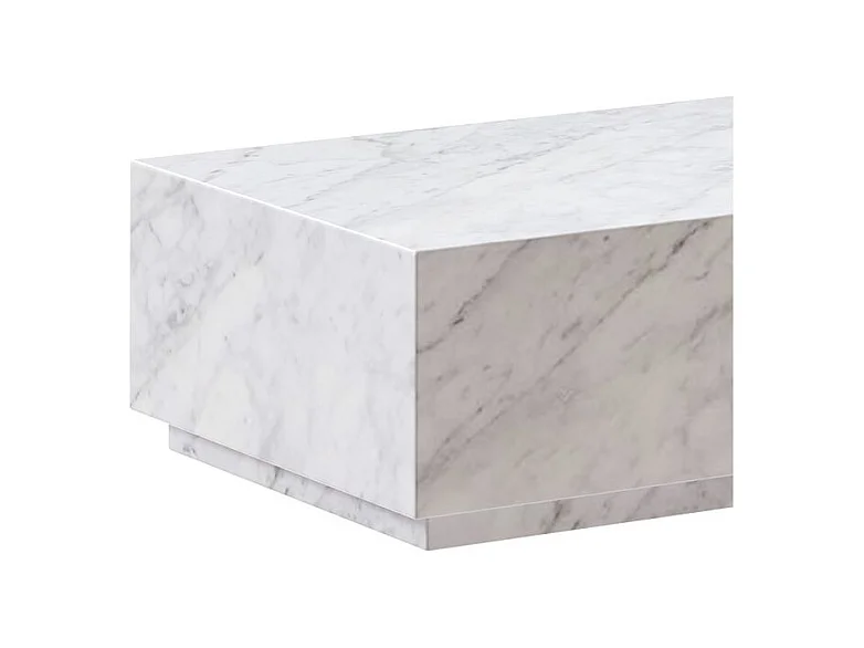 Tavolino rettangolare in marmo bianco - Izaé