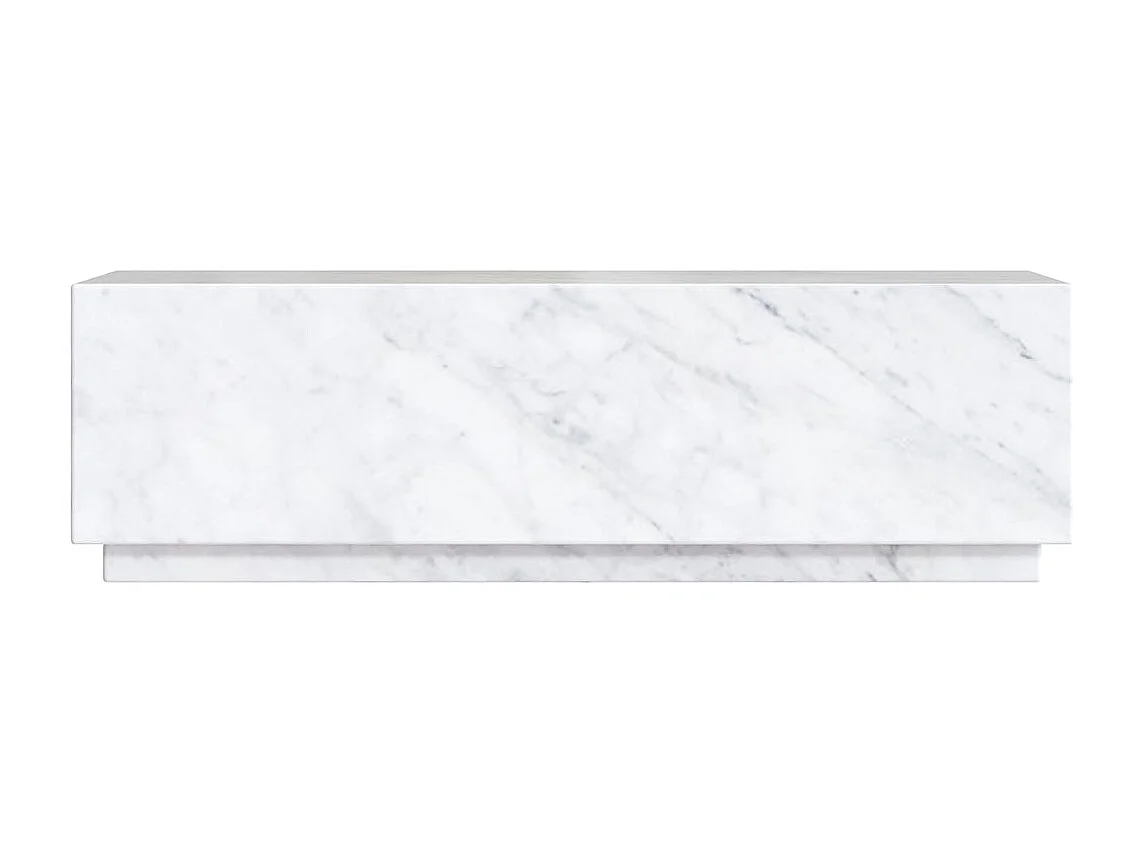 Mesa de centro rectangular de mármol blanco - Izaé