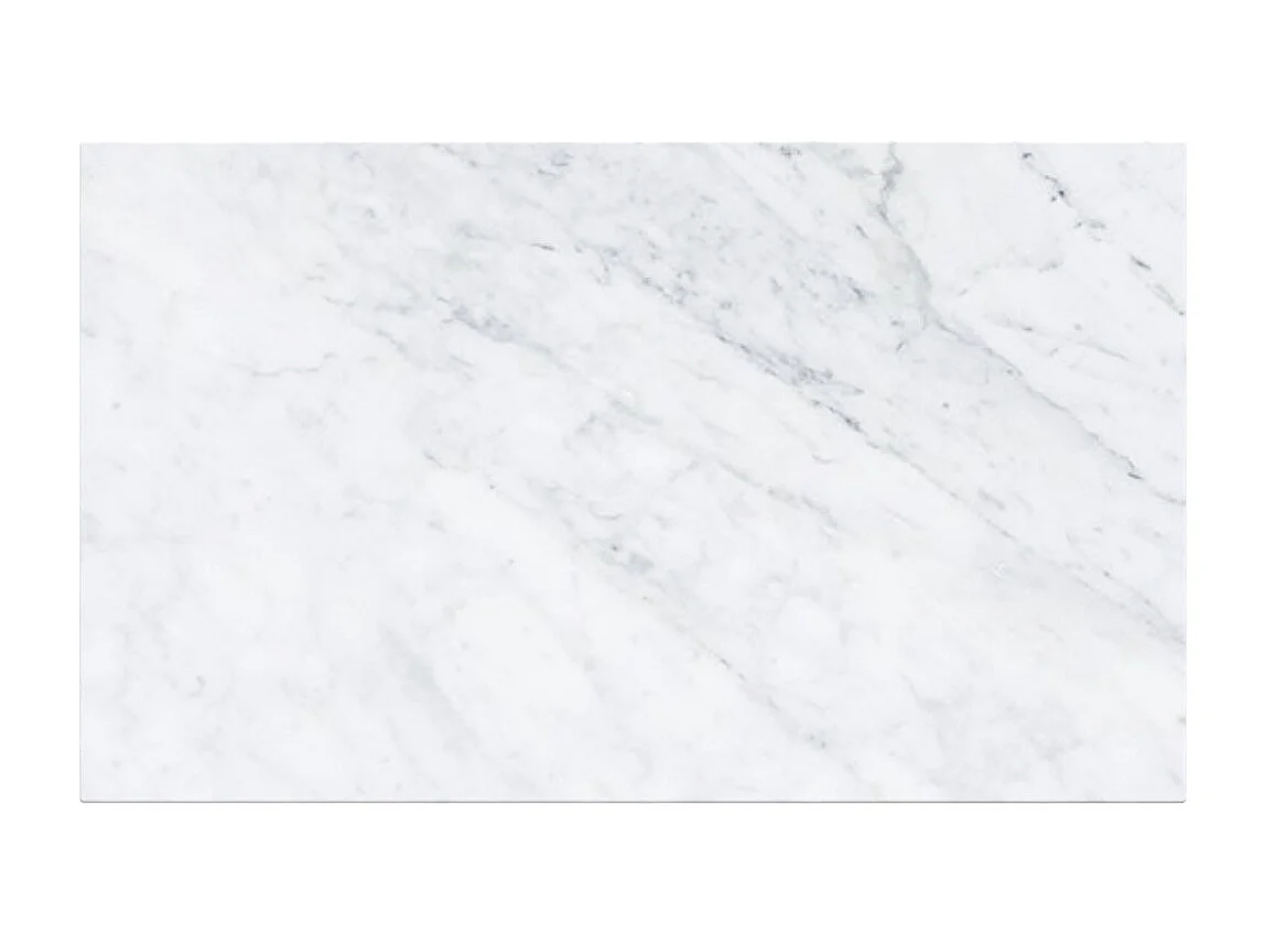 Mesa de centro rectangular de mármol blanco - Izaé