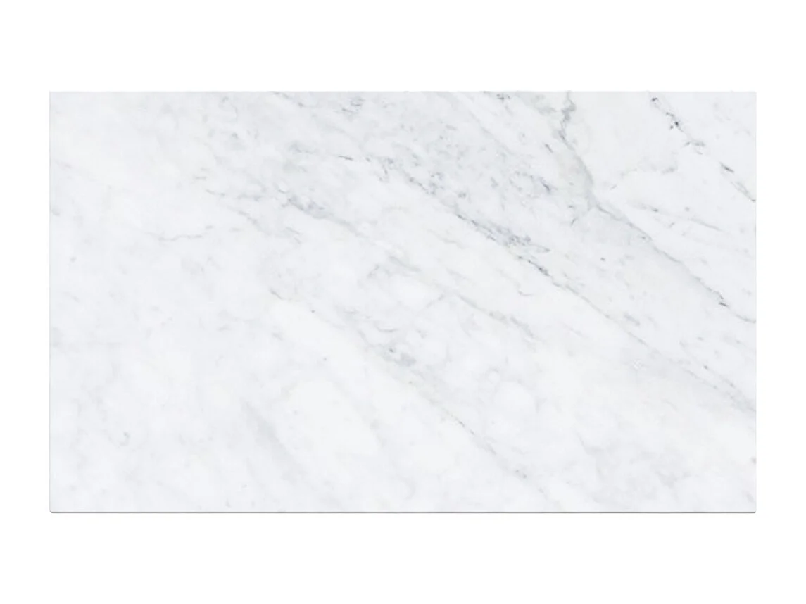 Mesa de centro rectangular de mármol blanco - Izaé