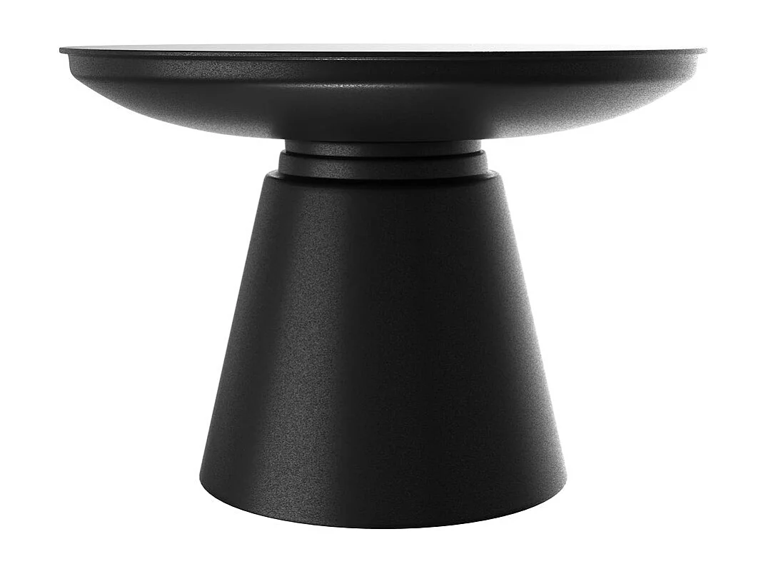 Mesa de centro redonda de metal negro D60 cm - Gomez