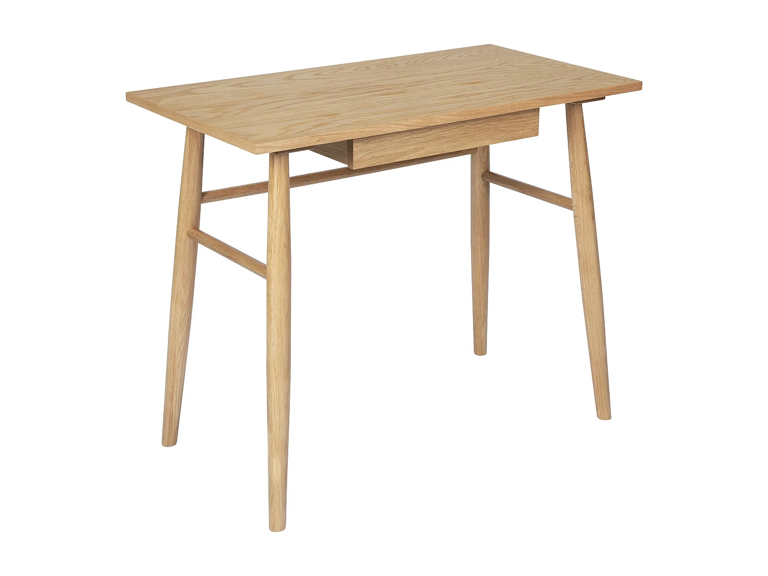 Bureau 1 tiroir en bois clair 90 cm - Hydra