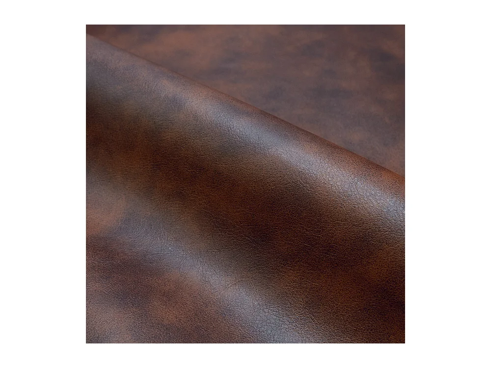 Lot de 2 chaises en cuir synthétique marron - Austin