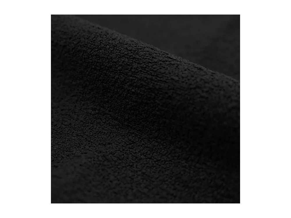 Set de 2 sillas en tejido bouclé negro - Karl