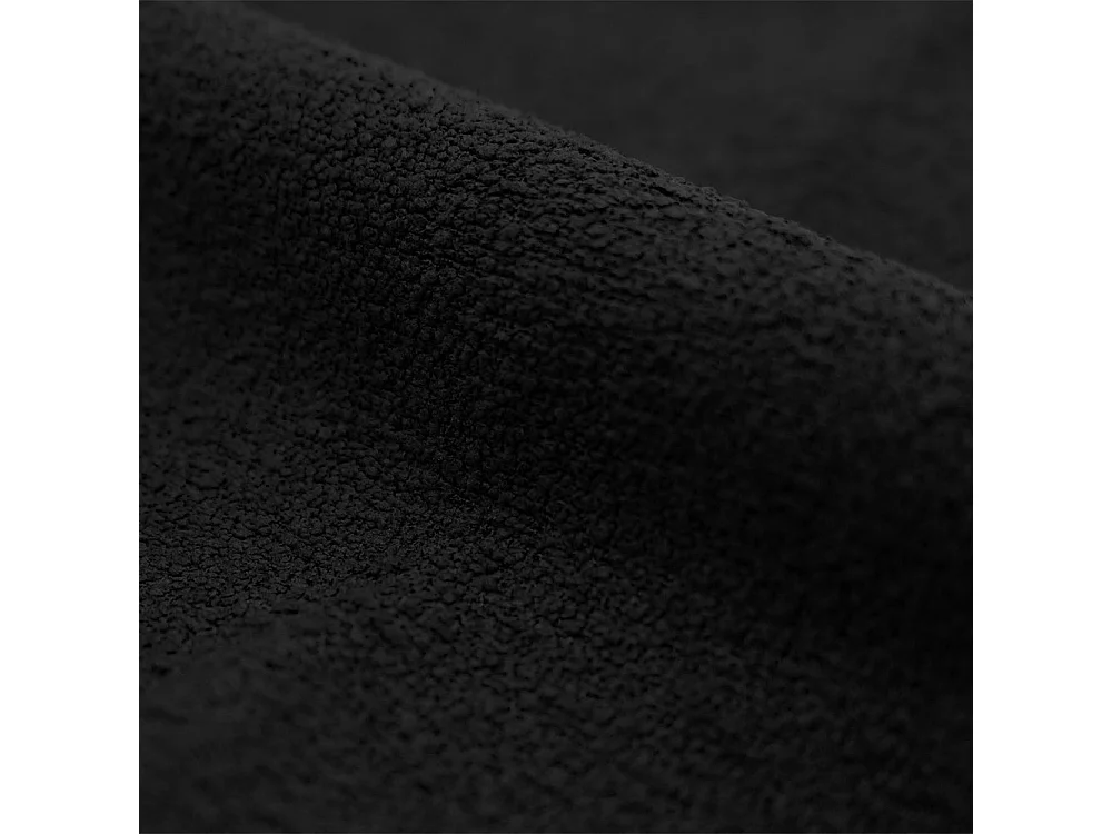 Lot de 2 chaises en tissu bouclette noir - Karl