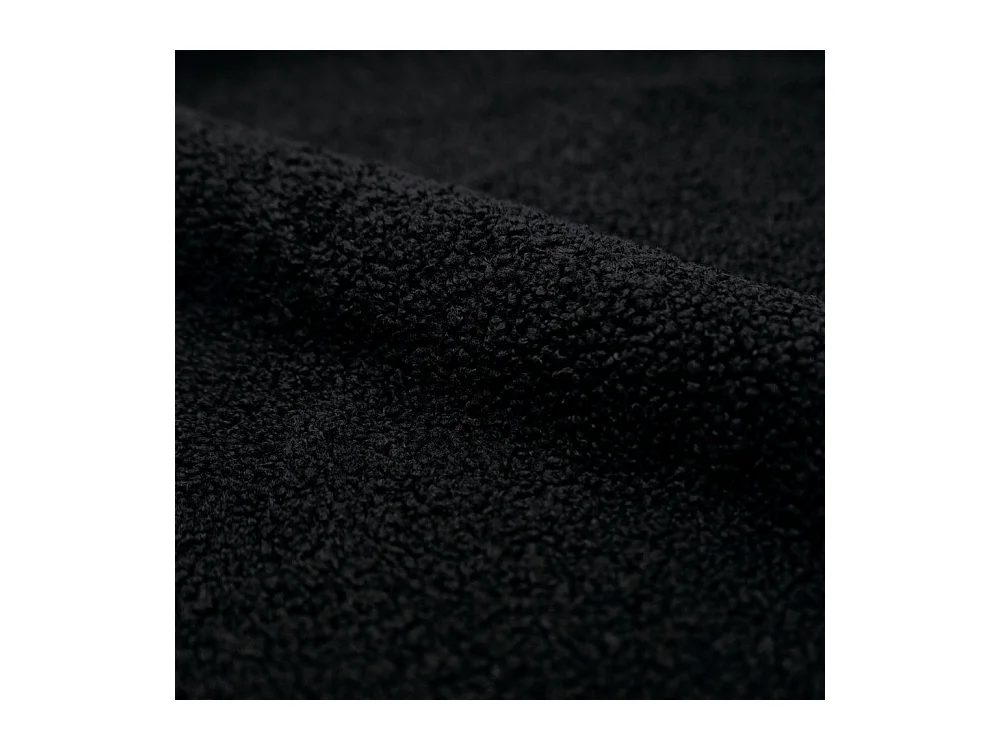 Set de 2 sillas efecto lana negra con patas de metal - Koko