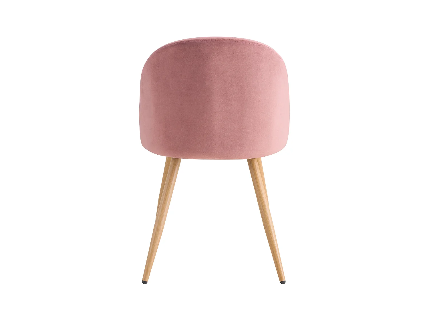 Set di 2 sedie in velluto rosa con gambe in metallo - Cozy