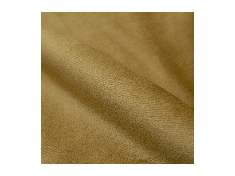 Set di 2 sedie in velluto giallo con gambe in metallo nero