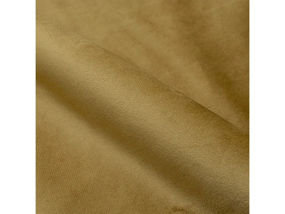 Lote de 2 sillas de terciopelo amarillo con patas de metal negro