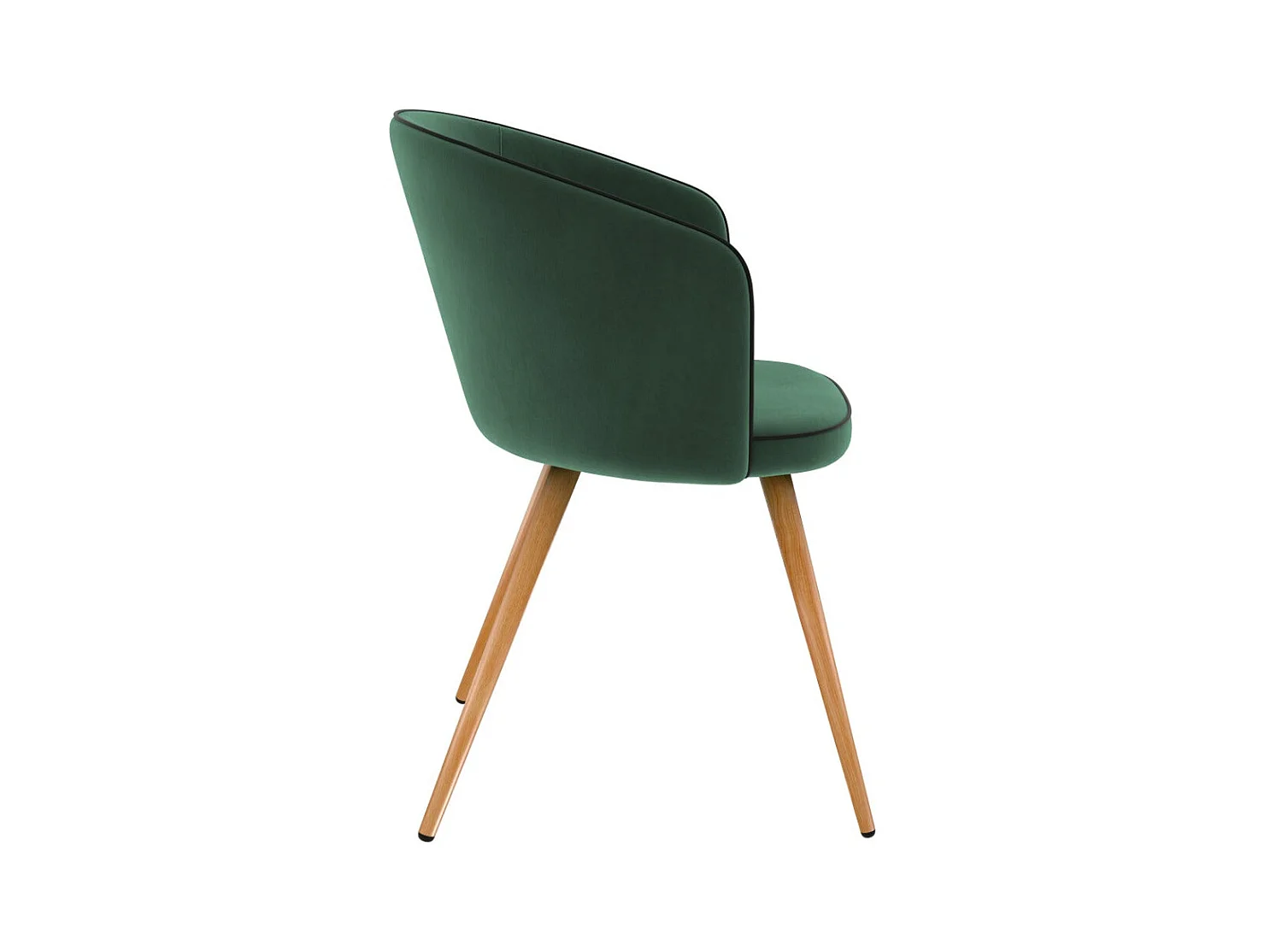 Lot de 2 chaises en velours vert - Chiara