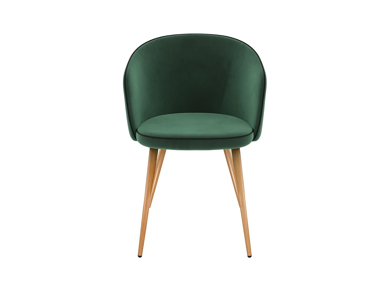 Lot de 2 chaises en velours vert - Chiara