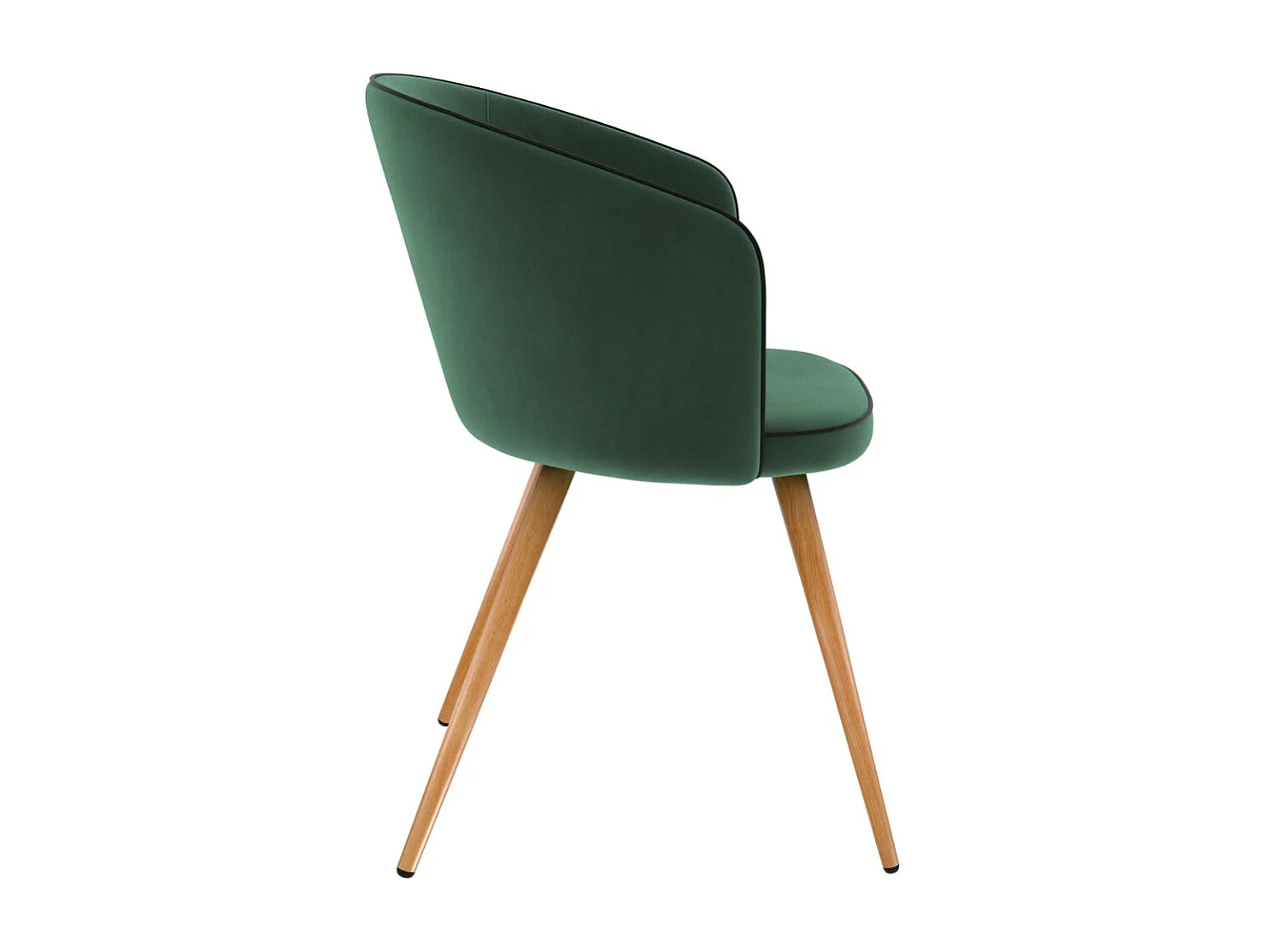 Set di 2 sedie in velluto verde acqua - Chiara