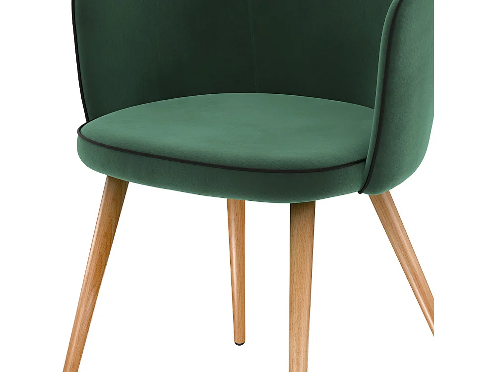 Set di 2 sedie in velluto verde acqua - Chiara