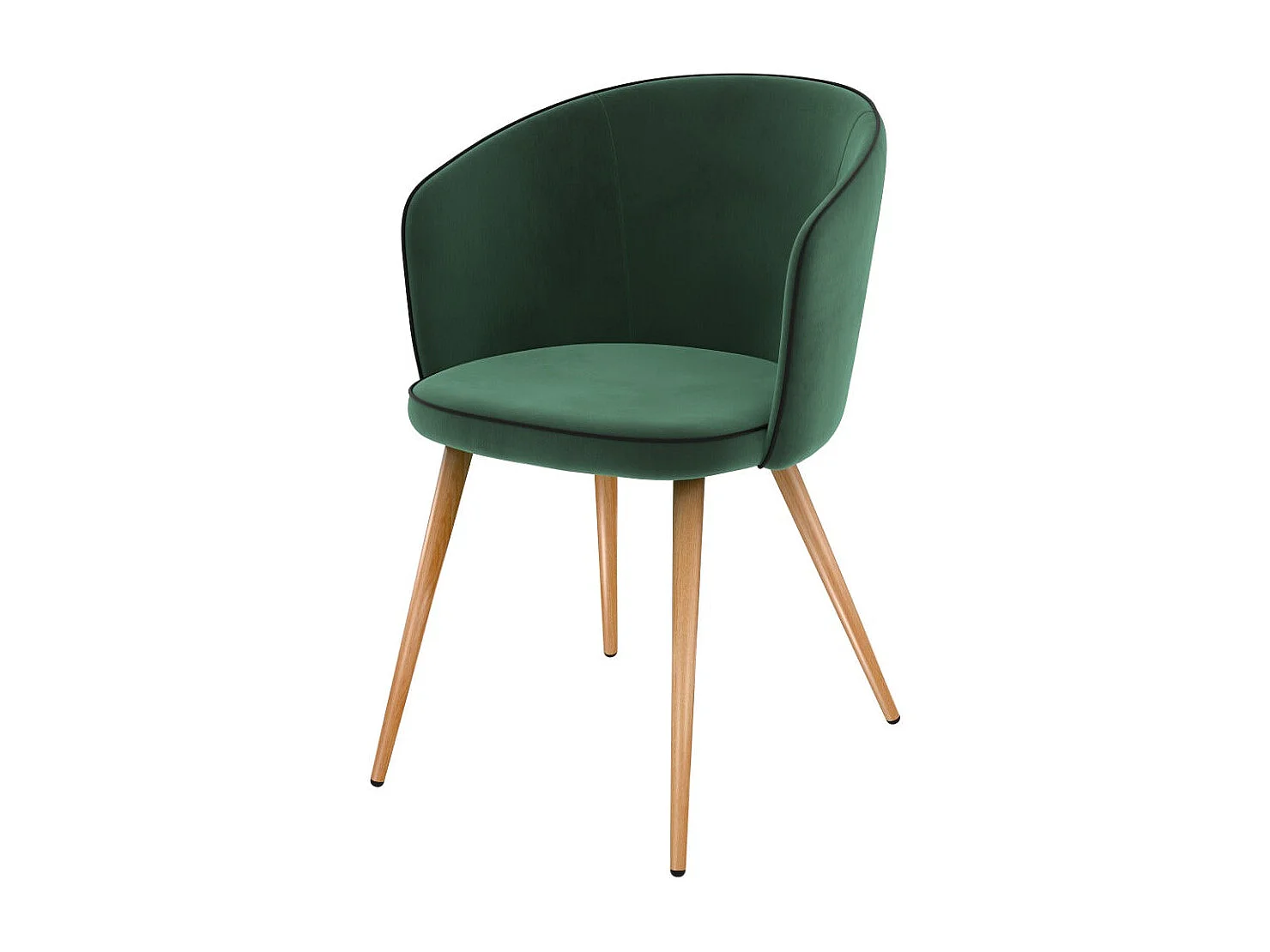 Set di 2 sedie in velluto verde acqua - Chiara