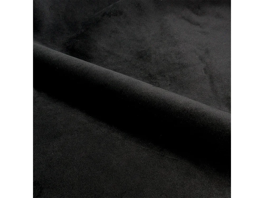 Set di 2 sedie in velluto nero con gambe in metallo dorato - Gaspard