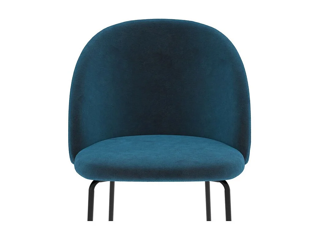 Set di 2 sedie in velluto blu scuro - Karl