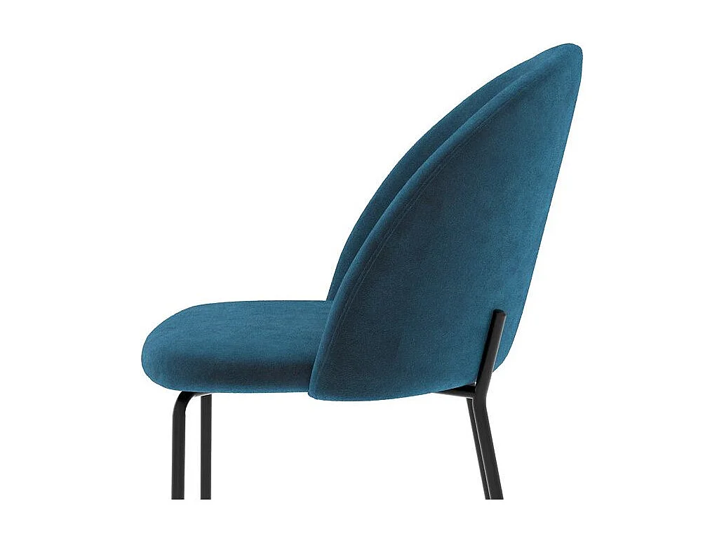 Set di 2 sedie in velluto blu scuro - Karl