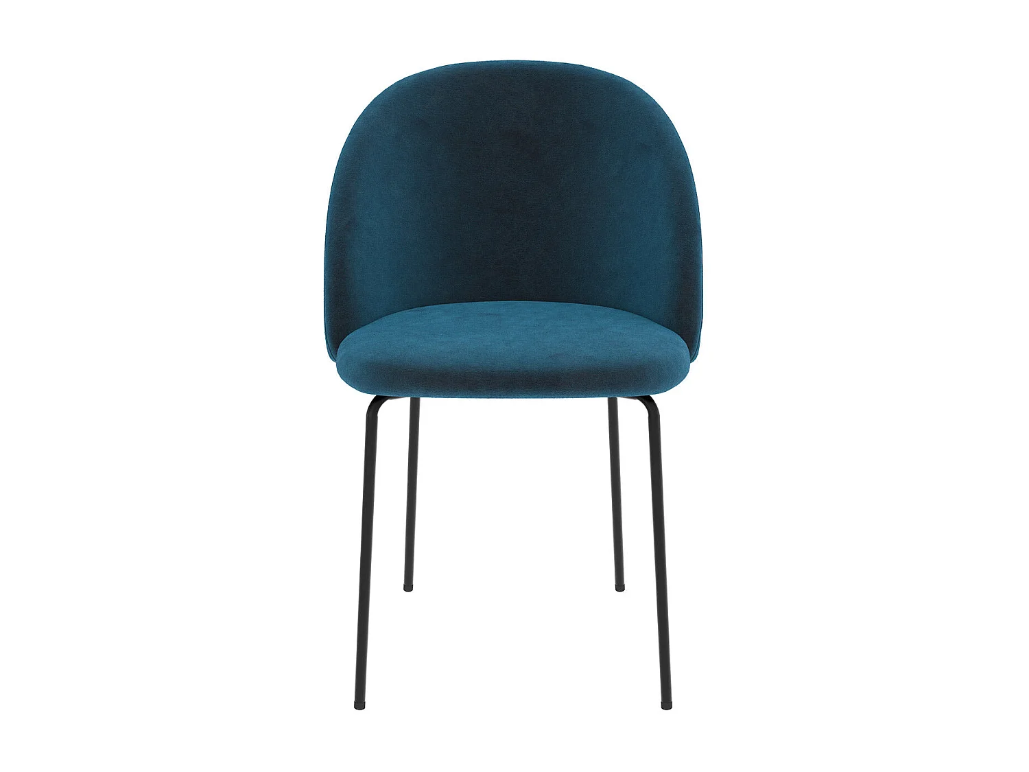 Set di 2 sedie in velluto blu scuro - Karl