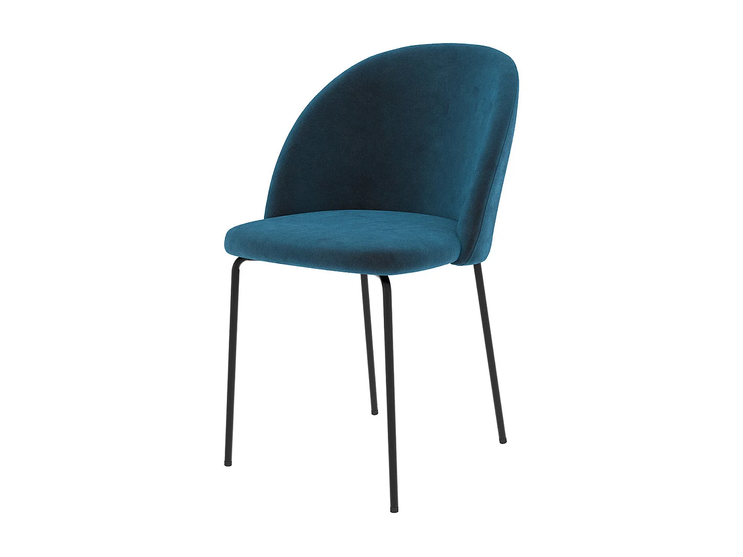 Set di 2 sedie in velluto blu scuro - Karl