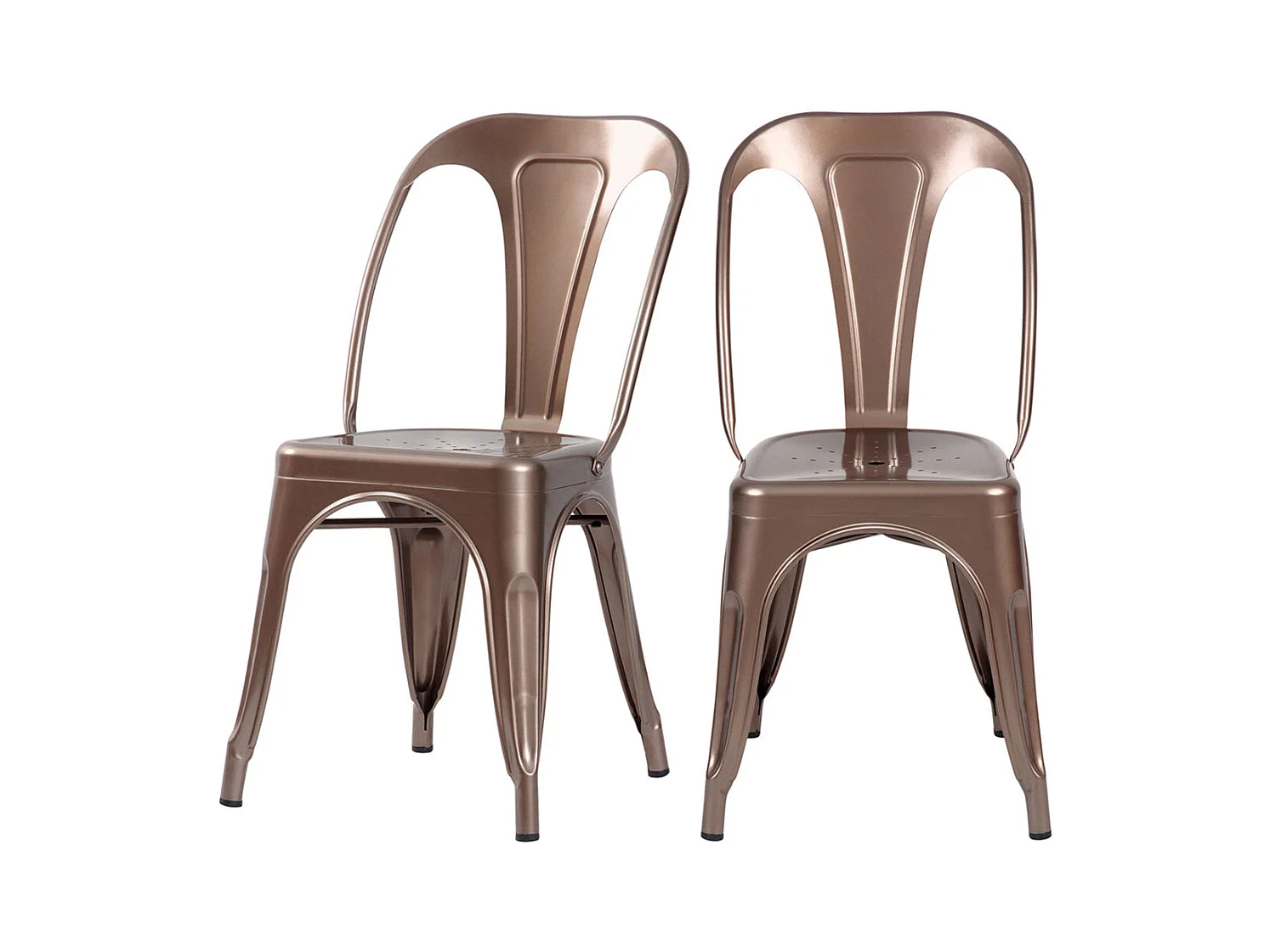 Sillas Indus cobre (lote de 2) para un toque de elegancia industrial en tu interior