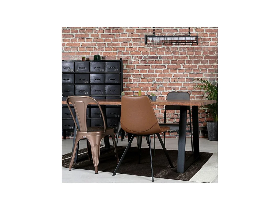 Sillas Indus cobre (lote de 2) para un toque de elegancia industrial en tu interior