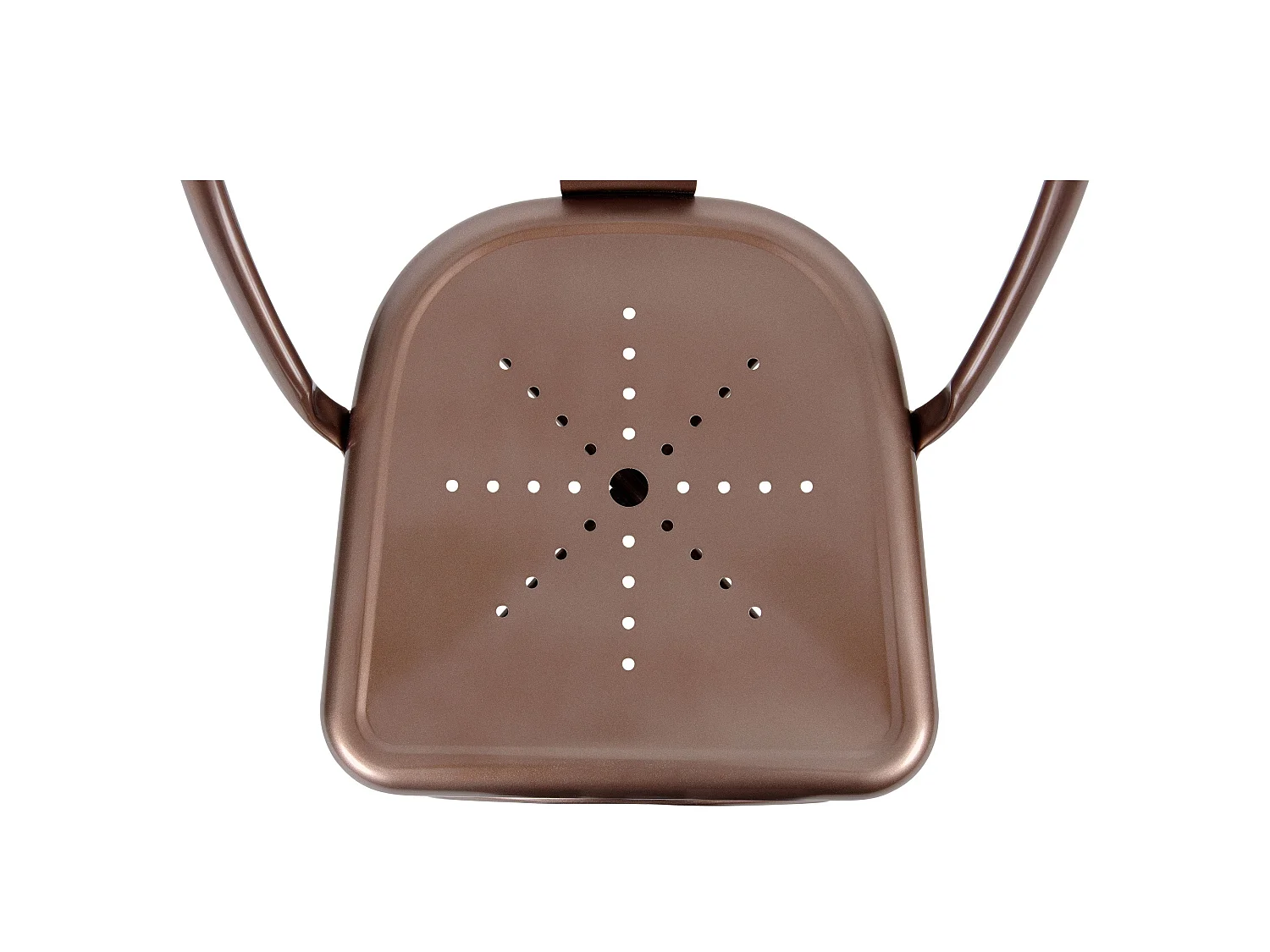 Lot de 2 chaises en métal cuivre - Indus