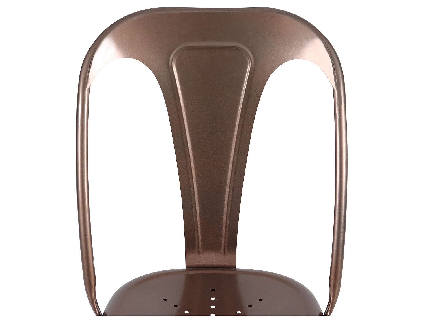 Lot de 2 chaises en métal cuivre - Indus