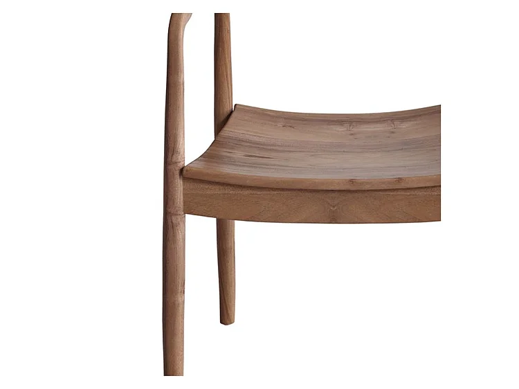 Chaise en bois de teck biseauté - Lombok