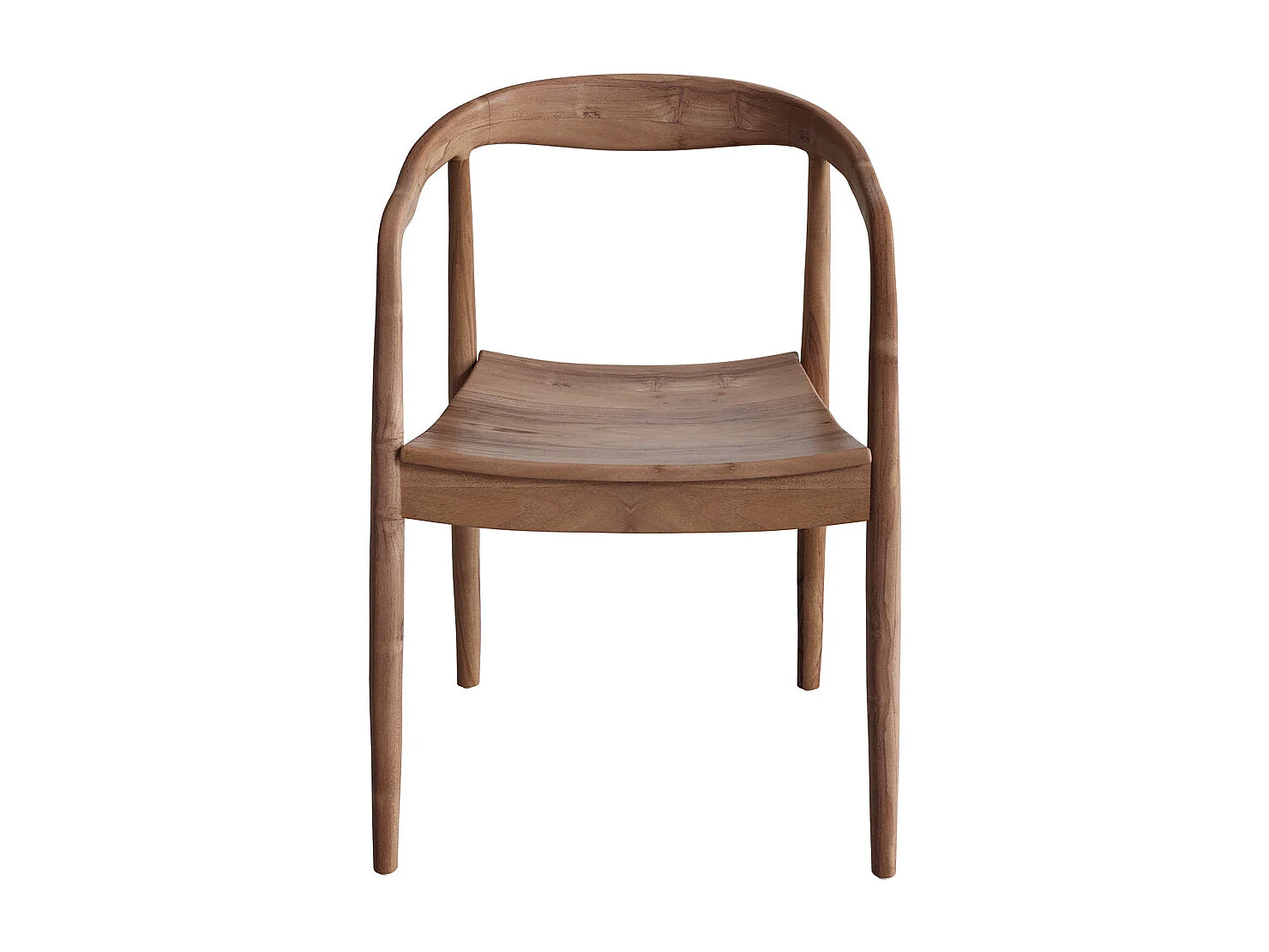 Chaise en bois de teck biseauté - Lombok
