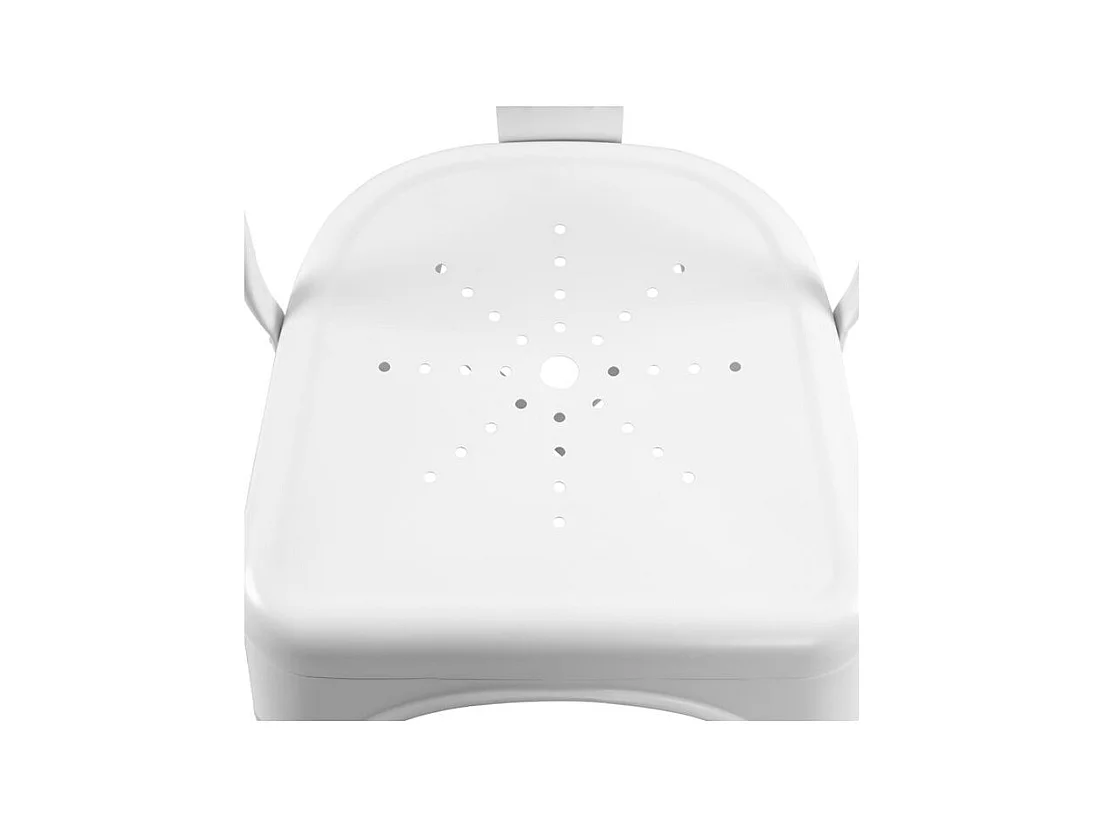 Set di 2 sedie Indus bianche opache in metallo finitura opaca