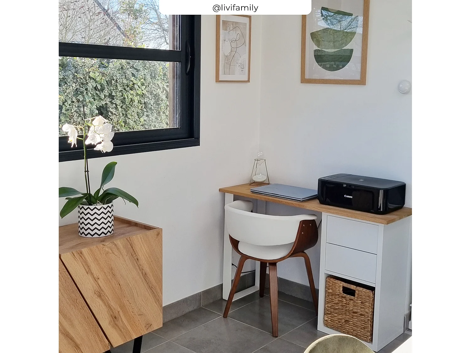 Silla de piel sintética blanca - Piada