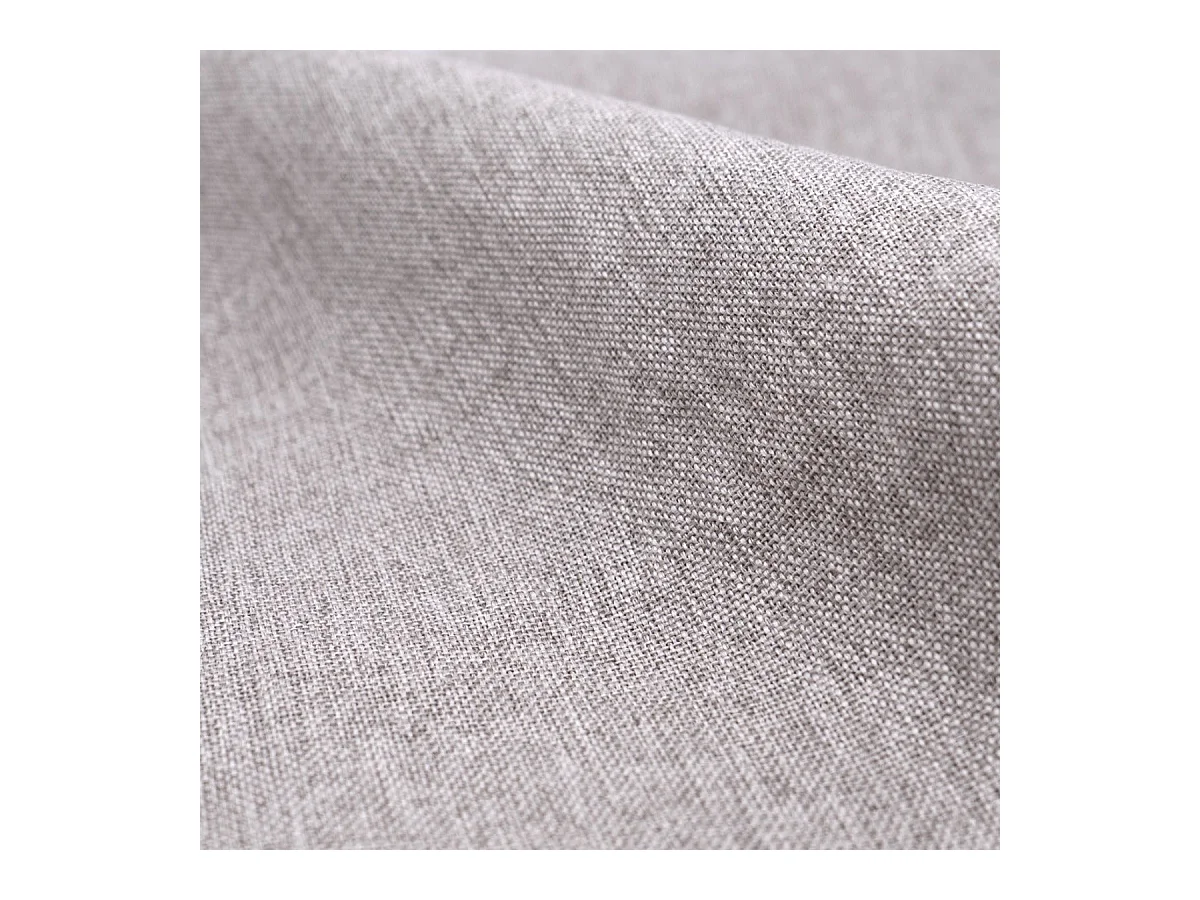 Sedia Cozy in tessuto grigio chiaro mélange (set da 2) con gambe in metallo effetto legno