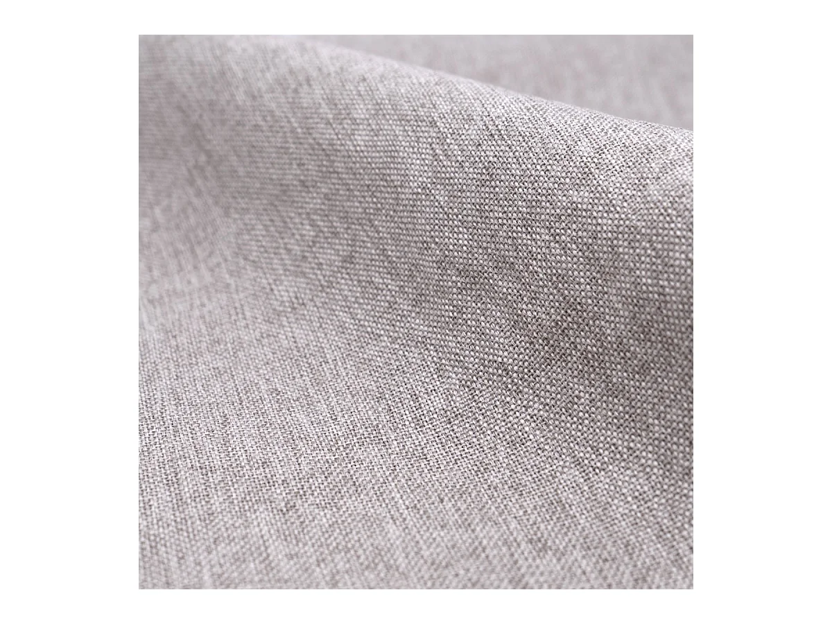 Silla Cozy de tela gris claro jaspeado (juego de 2) con patas de metal efecto madera