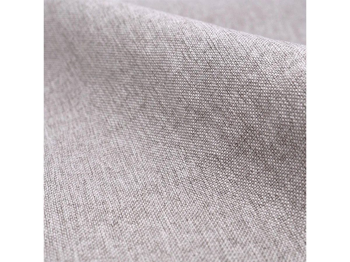 Lot de 2 chaises en tissu taupe chiné clair et pieds en métal - Cozy