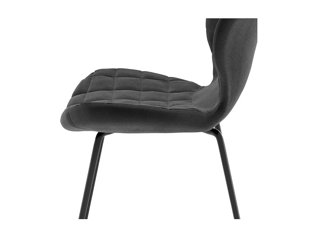 Set di 2 sedie in velluto nero - Mazzia