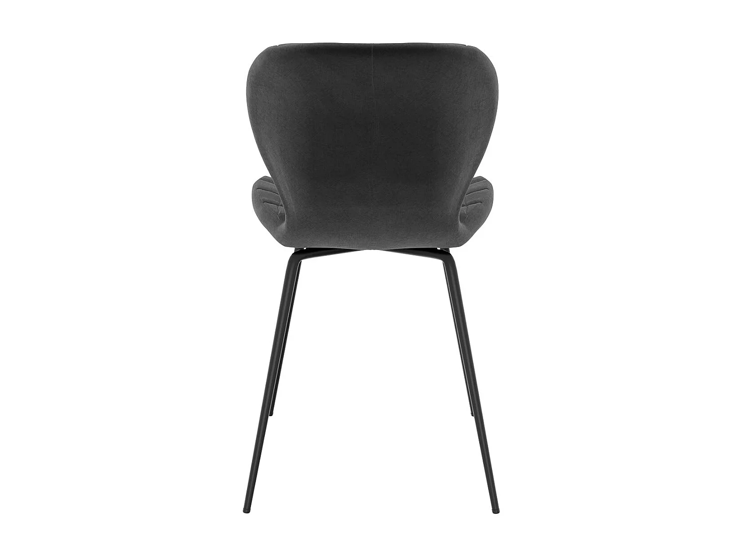 Lot de 2 chaises en velours noir - Mazzia