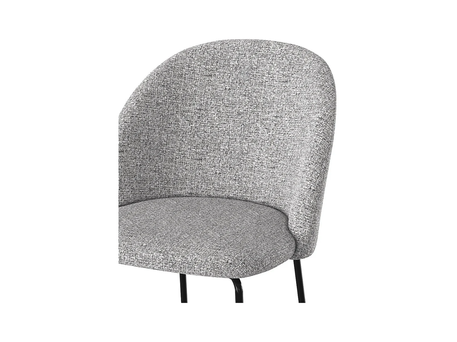 Set di 2 sedie in tessuto grigio chiaro - Karl