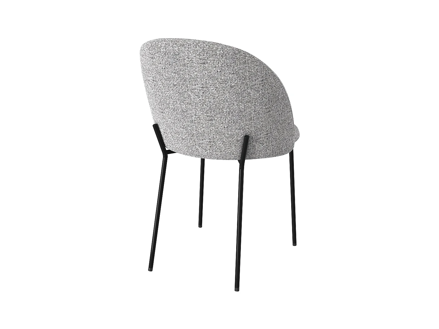 Set di 2 sedie in tessuto grigio chiaro - Karl