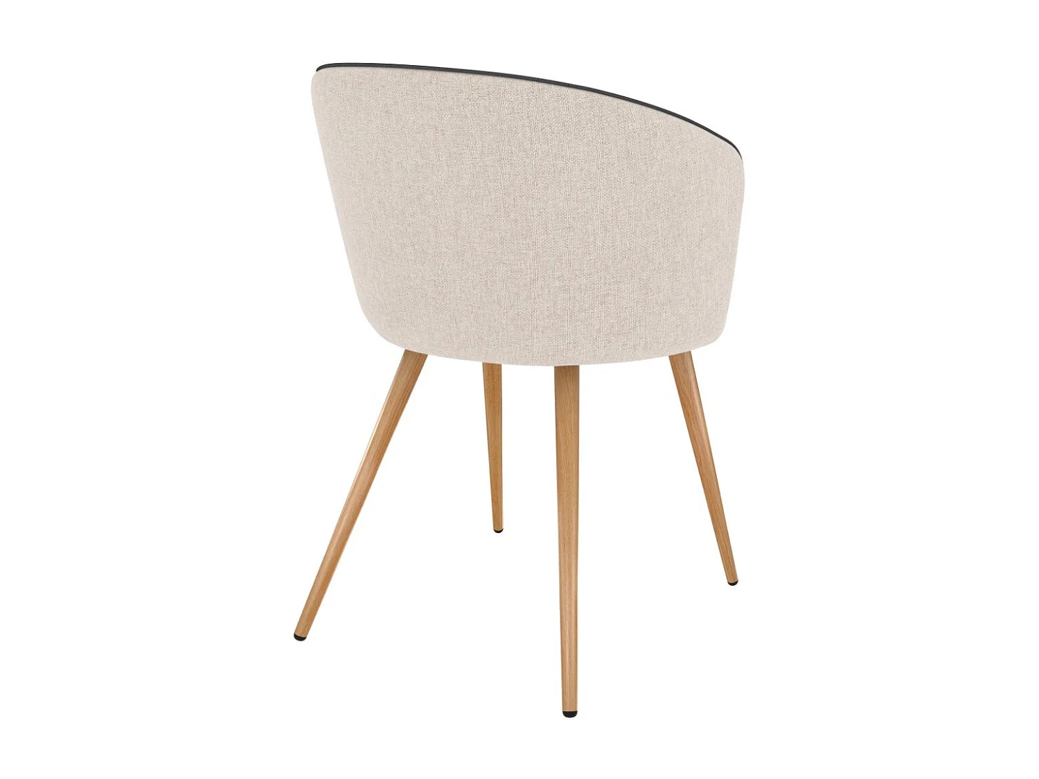 Set di 2 sedie in tessuto beige - Chiara