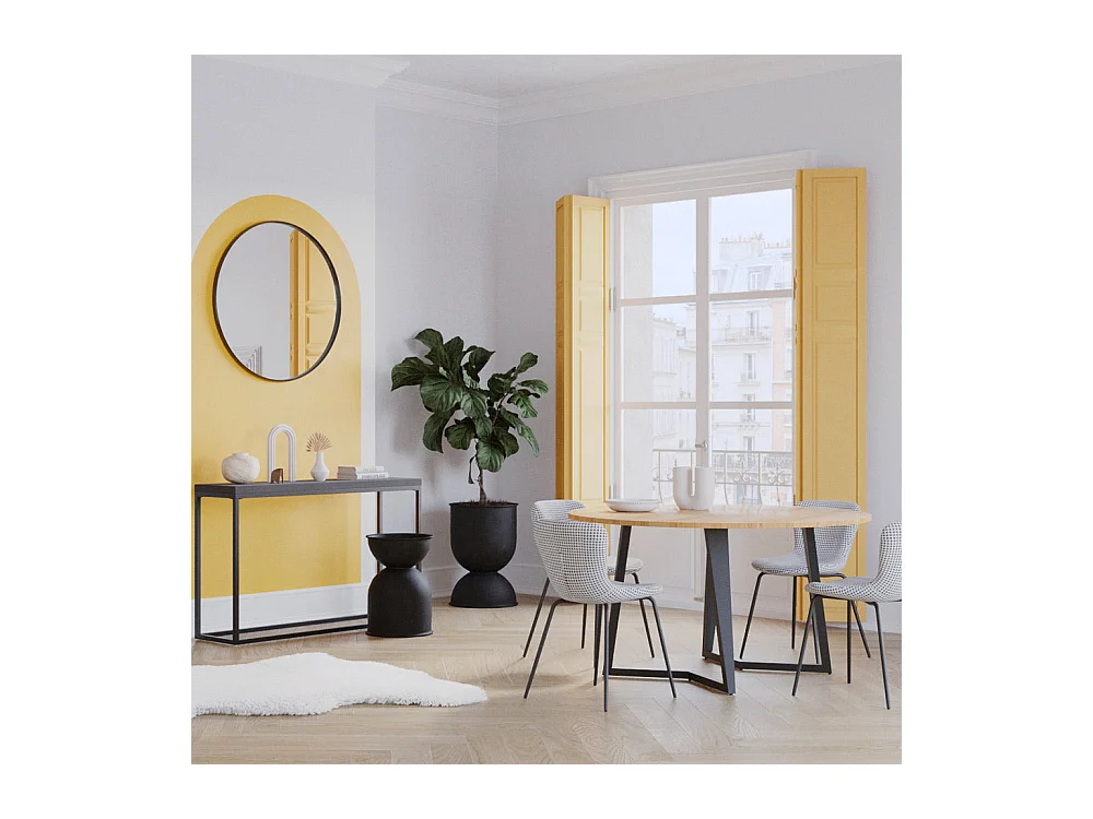 Set de 2 sillas de pata de gallo con patas de metal - Koko