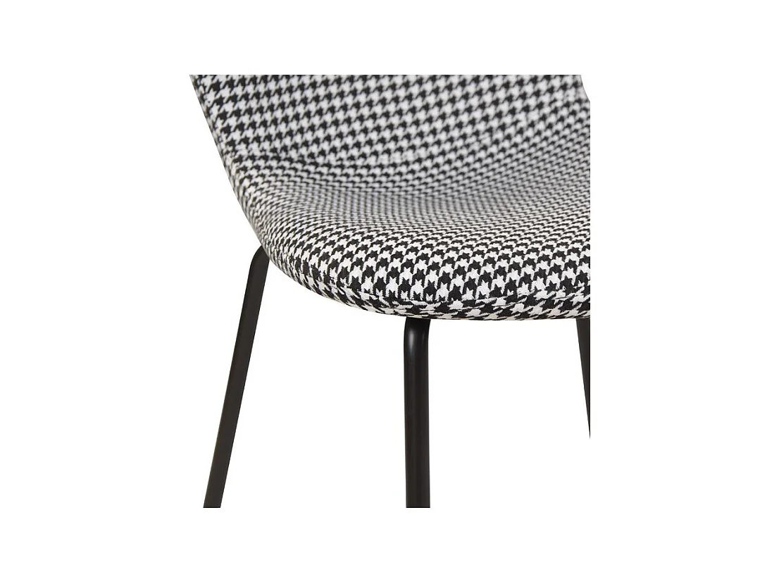 Set de 2 sillas de pata de gallo con patas de metal - Koko