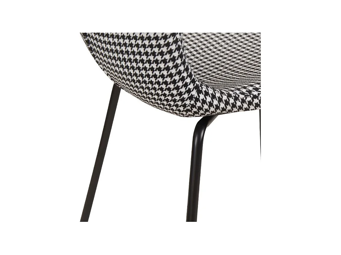 Set de 2 sillas de pata de gallo con patas de metal - Koko