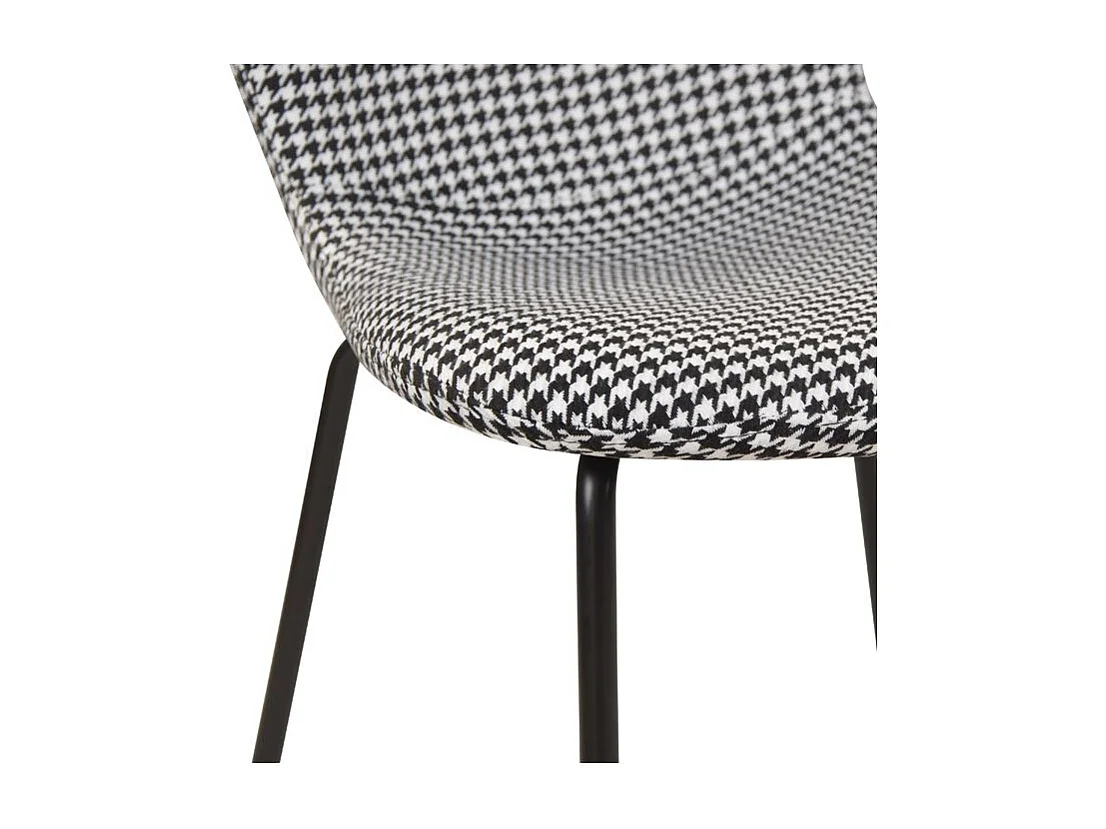 Set de 2 sillas de pata de gallo con patas de metal - Koko