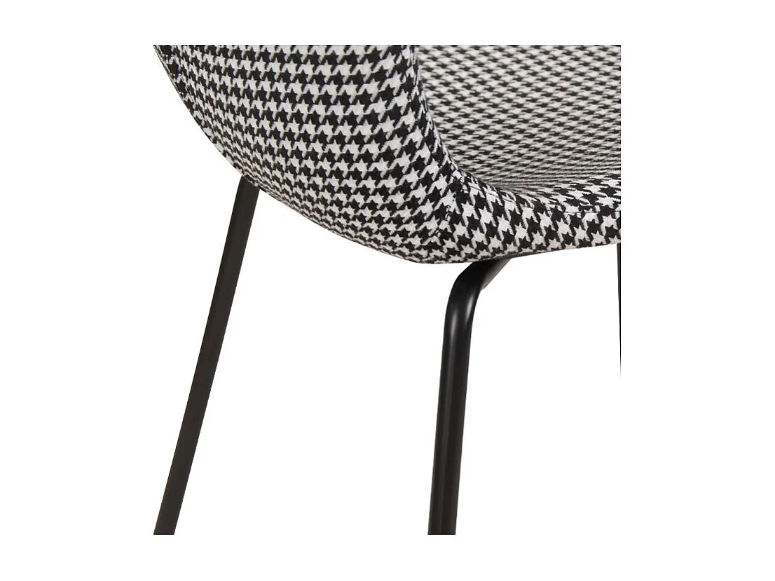 Set de 2 sillas de pata de gallo con patas de metal - Koko