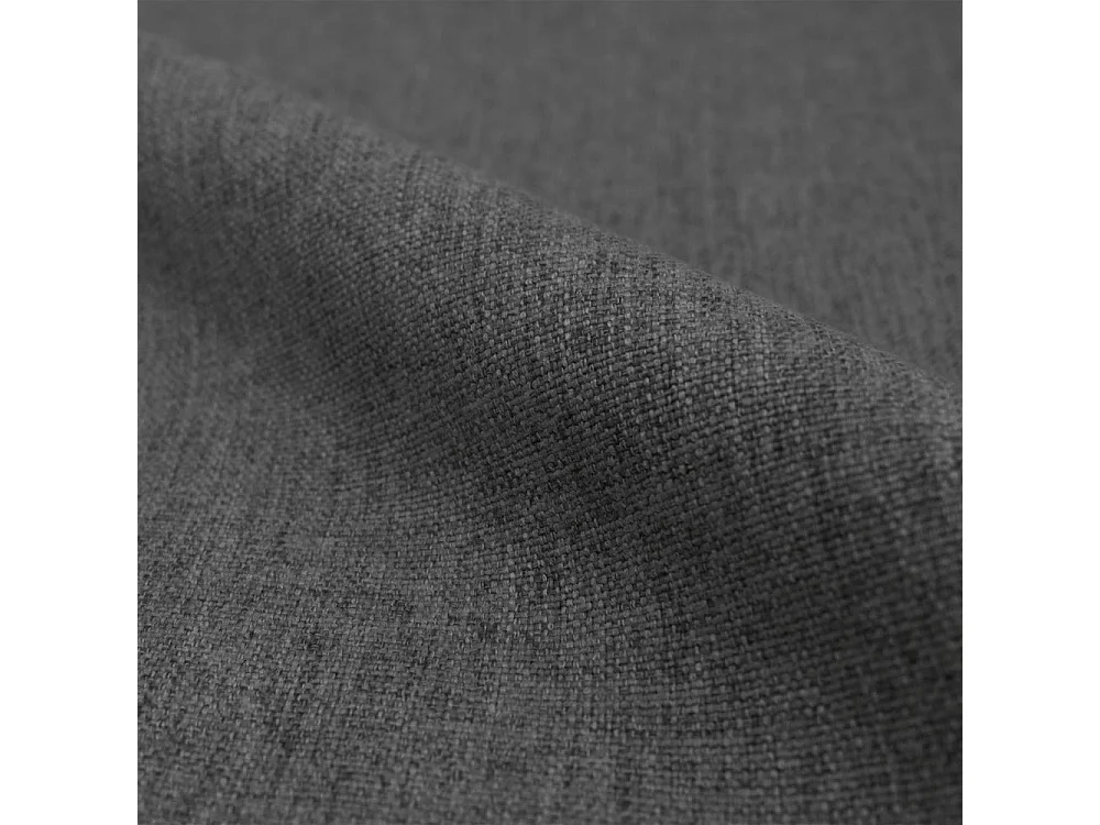 Lot de 2 chaises en tissu gris foncé et pieds en métal - Pipo