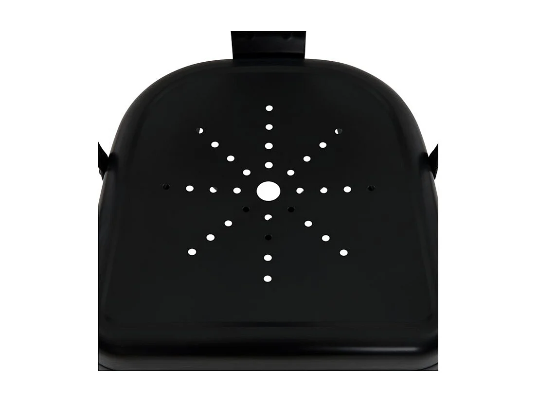 Lot de 2 chaises en métal noir mat - Indus