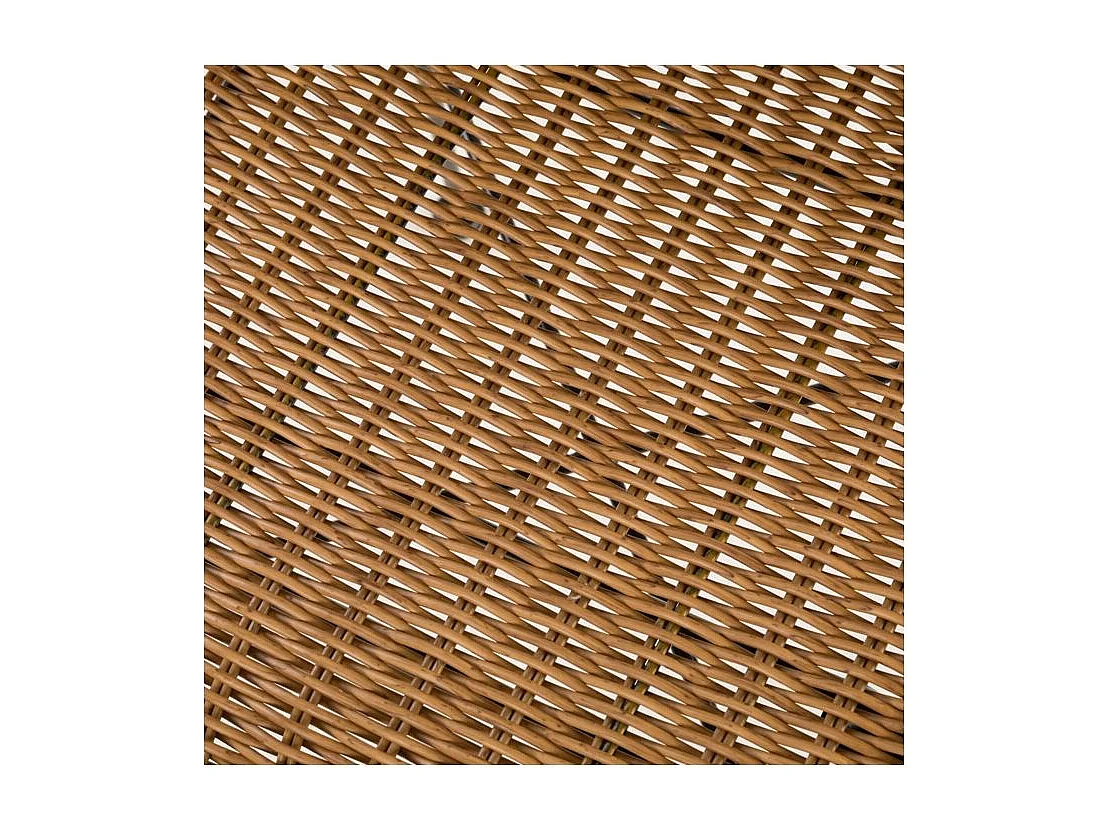 Set di 2 sedie per interni ed esterni in resina naturale intrecciata - Sirivara