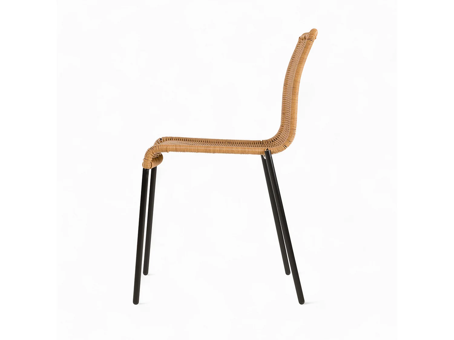 Lot de 2 chaises intérieur/extérieur en résine tressée naturelle - Sirivara