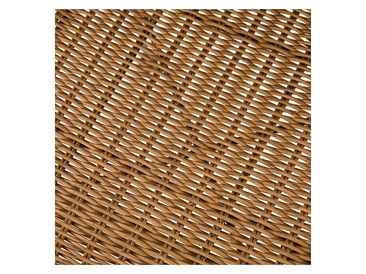 Lot de 2 chaises intérieur/extérieur en résine tressée naturelle - Sirivara